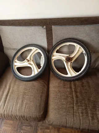 Ruedas de bicicleta vintage