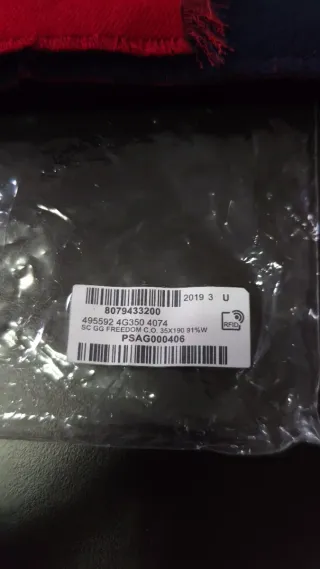 Sciarpa Gucci Lana e seta GG rossa blu