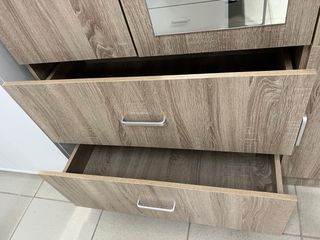 Armario 3 puertas con esoejo dos colores