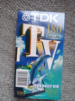 Cinta precintada TDK para Video.