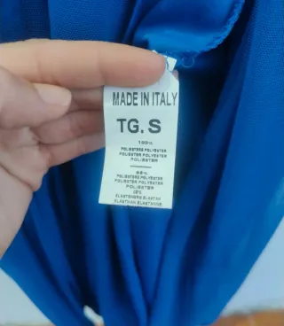 Abito lungo blu taglia S