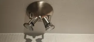 Plafón de techo doble metal y cristal