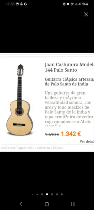 Guitarra  palo santo