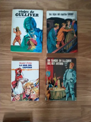 lote libros juveniles de los 70 1€ el lote