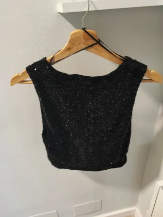 Top lentejuelas ZARA XS