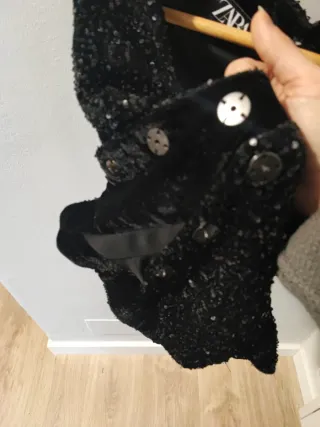 Top lentejuelas ZARA XS