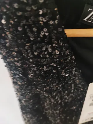 Top lentejuelas ZARA XS