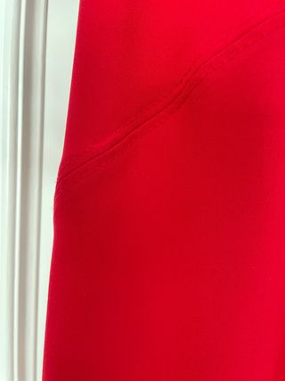 Vestido rojo evase Zara