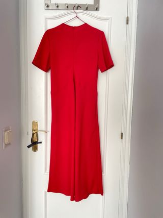 Vestido rojo evase Zara