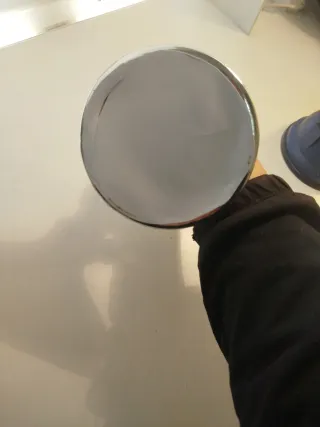 Portacandele in metallo con fiocco rosso