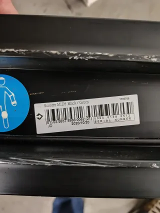 Patinete Oxelo MID5 Negro Verde