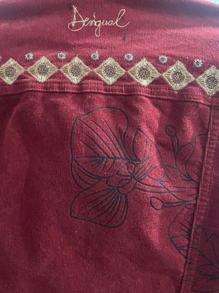 Chaqueta Desigual Pana Burdeos