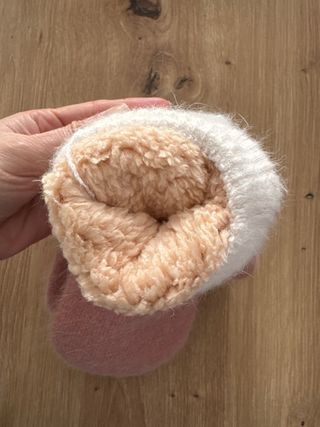 Manoplas de lana con diseño de copo de nieve