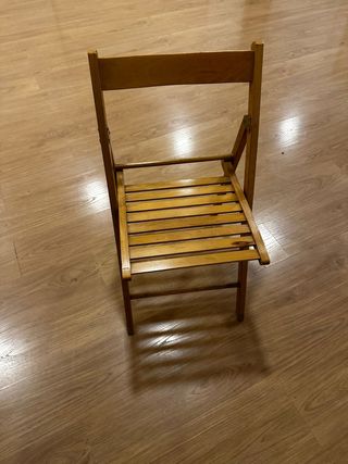 Sillas plegables de madera