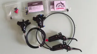 🆕Juego Frenos SRAM CODE SILVER 4 pistones Ju