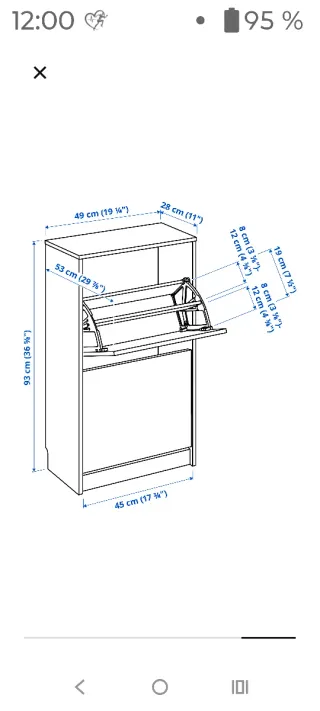 Zapatero Bissau Ikea Blanco