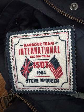 Chaqueta Barbour Steve McQueen Encerada Negra