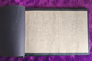 Álbum de fotos vintage piel años 60