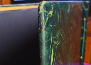 Álbum de fotos vintage piel años 60