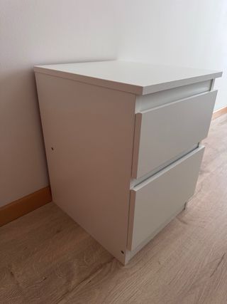 Cómoda 2 cajones blanca