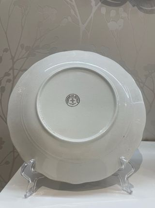 2 Platos La Cartuja de Sevilla Marrón