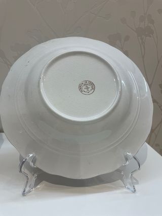 2 Platos La Cartuja de Sevilla Marrón