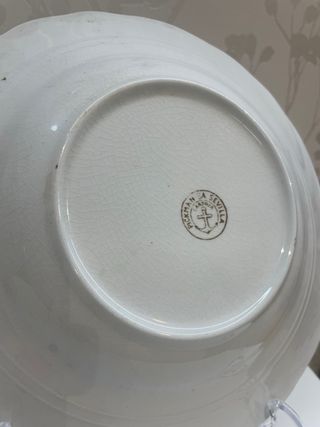 2 Platos La Cartuja de Sevilla Marrón