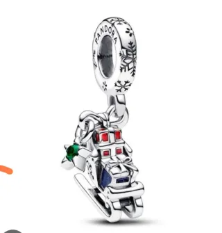 Charm Pandora Trineo Regalos Navidad Plata