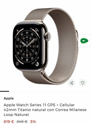 Apple Watch Series 11 42mm Titanio Precintado