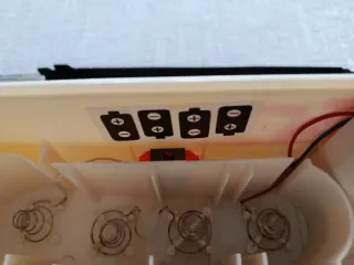 Affila coltelli vintage rosso/bianco