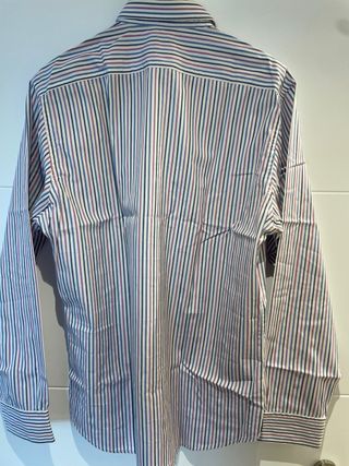 Camisa Hackett Rayas Azul, Morado y Blanco Talla L