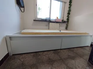 Cama MALM individual con cajones