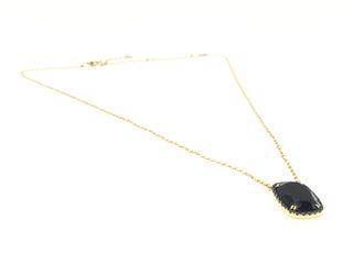 Cadena de oro 18k con piedra negra