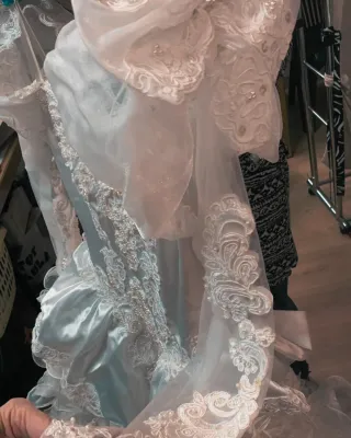 Vestido de Novia Blanco con Pedrería