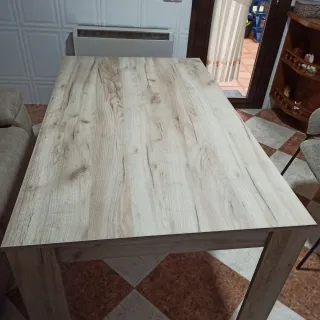 Mesa comedor roble 80/135 nueva de fábrica