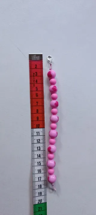 Bracciale donna fucsia con cuoricini