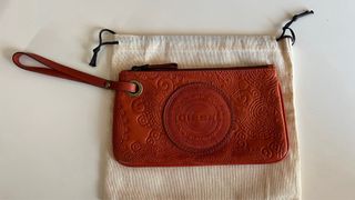 Bolso de mano Diesel piel grabada color teja