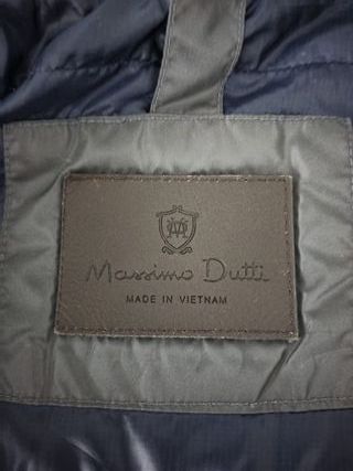 Abrigo Massimo Dutti Talla L Gris