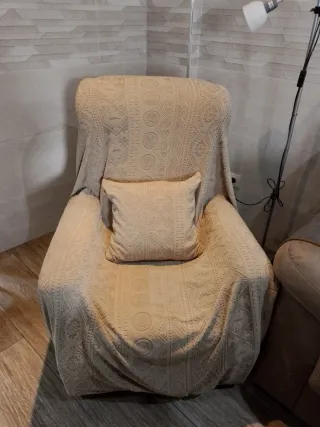 Funda de sillón individual y funda de cojín