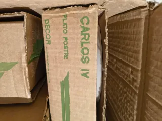 Vajilla Bidasoa Carlos IV Porcelana