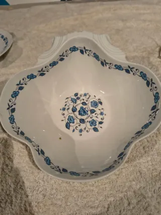 Vajilla Bidasoa Carlos IV Porcelana