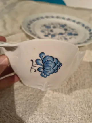 Vajilla Bidasoa Carlos IV Porcelana