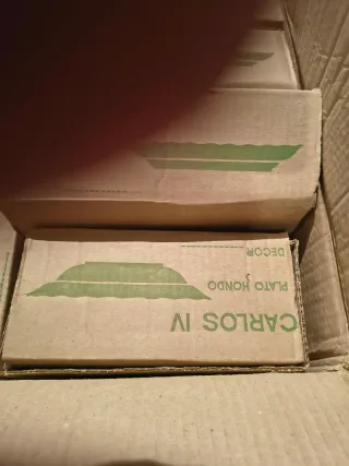 Vajilla Bidasoa Carlos IV Porcelana