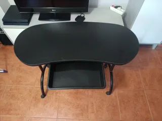 Mesa de manicura plegable negra