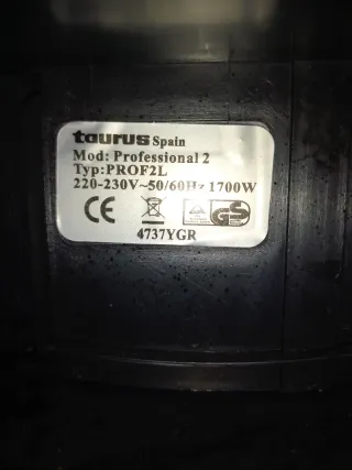 Freidora Taurus Profesional 2