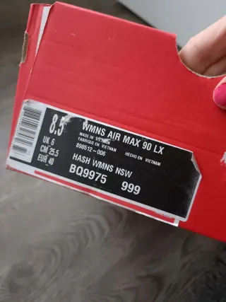 Nike Air Max 90 Luxure Black Pony. T40