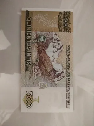 500 Intis Peruanos 1987