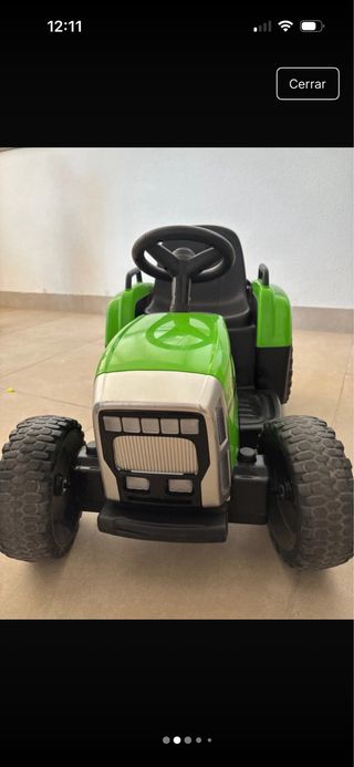 Tractor a Batería Infantil Verde