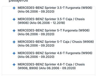 2 Brazos Cortos Espejo Mercedes y VW Eléctrico