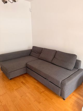 Sofá Cama Gris Ikea Friheten con Almacenamiento